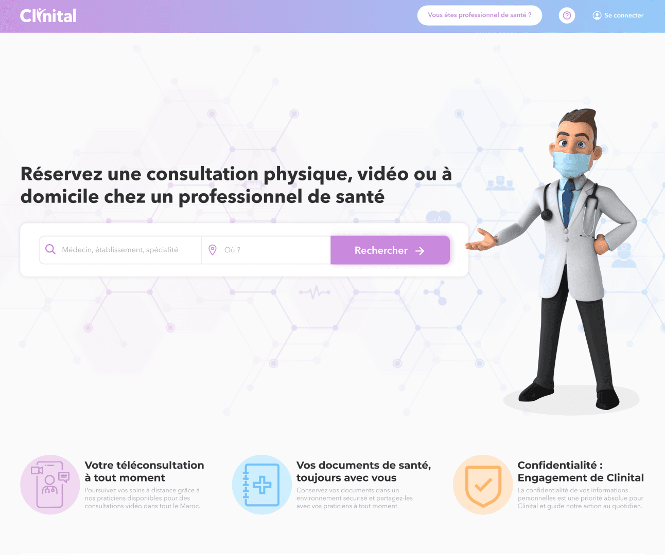 Prise de rendez-vous — Clinital