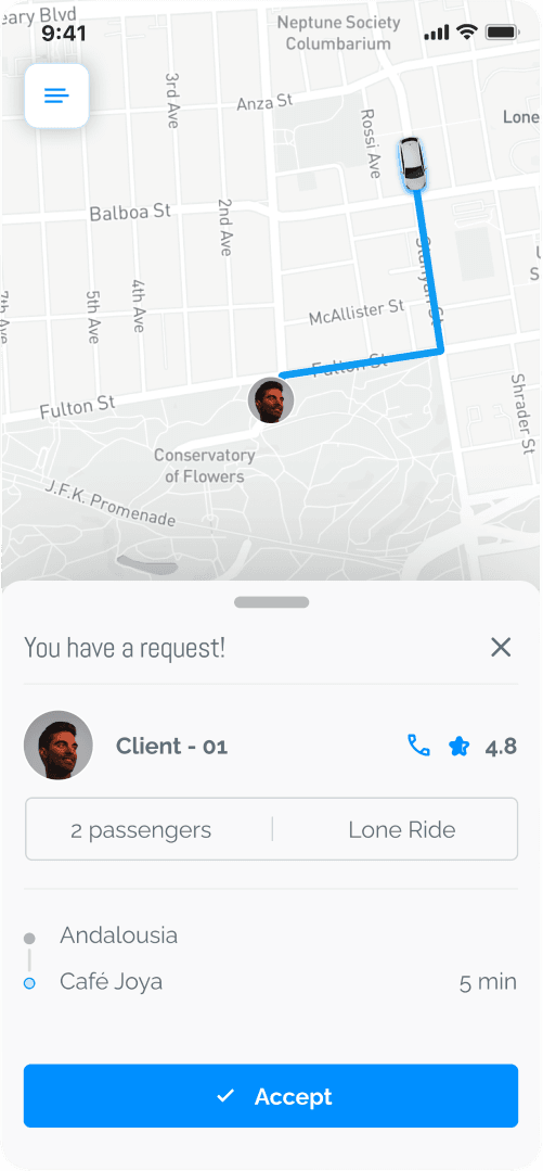 Home Request — Taxi Radar